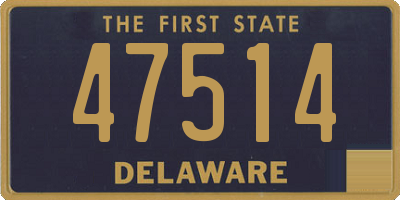 DE license plate 47514