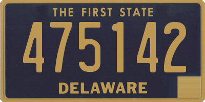 DE license plate 475142