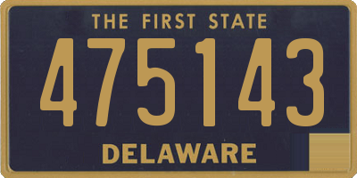 DE license plate 475143