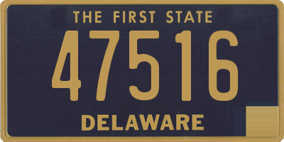 DE license plate 47516