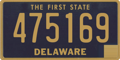 DE license plate 475169