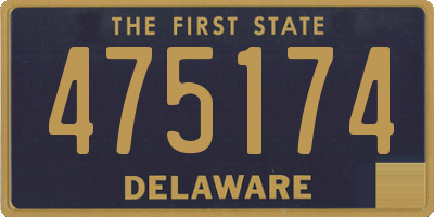 DE license plate 475174