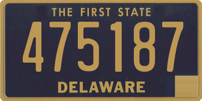 DE license plate 475187