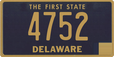 DE license plate 4752