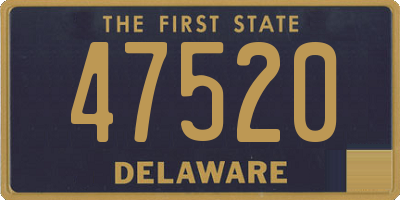 DE license plate 47520