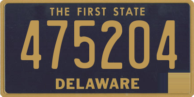 DE license plate 475204