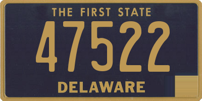 DE license plate 47522