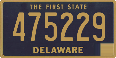 DE license plate 475229
