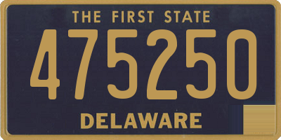 DE license plate 475250