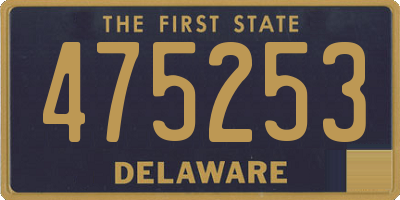 DE license plate 475253