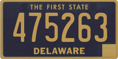 DE license plate 475263