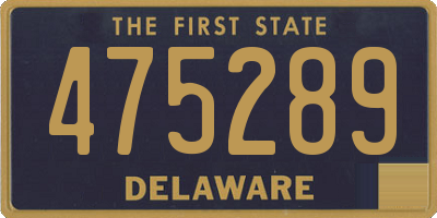 DE license plate 475289