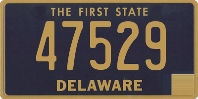 DE license plate 47529