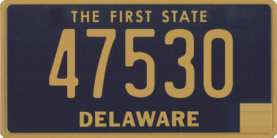 DE license plate 47530