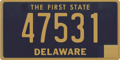 DE license plate 47531