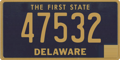 DE license plate 47532