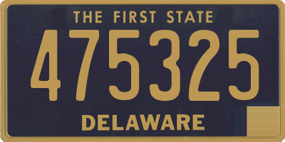 DE license plate 475325