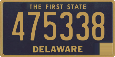 DE license plate 475338