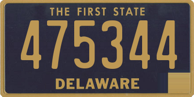 DE license plate 475344