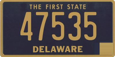 DE license plate 47535