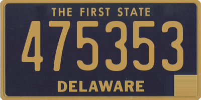 DE license plate 475353
