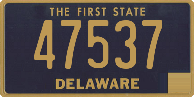 DE license plate 47537