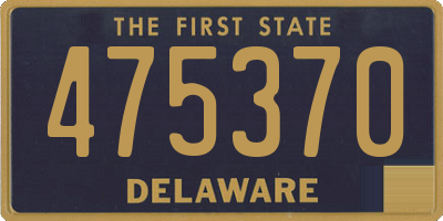 DE license plate 475370
