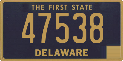 DE license plate 47538