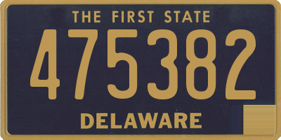 DE license plate 475382