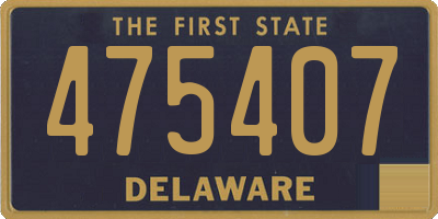 DE license plate 475407
