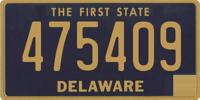 DE license plate 475409