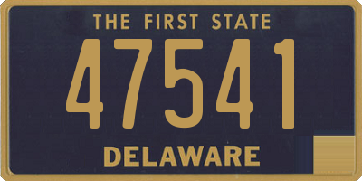 DE license plate 47541