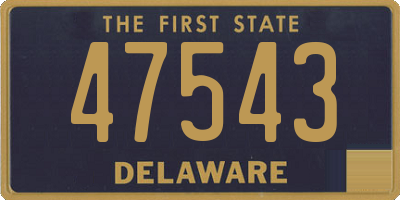 DE license plate 47543