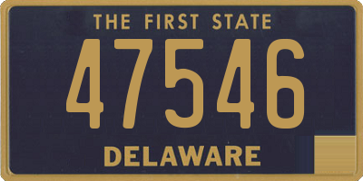 DE license plate 47546