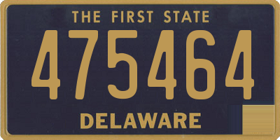DE license plate 475464