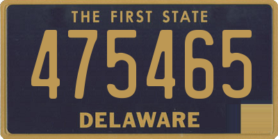 DE license plate 475465