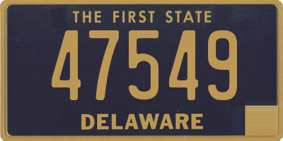 DE license plate 47549