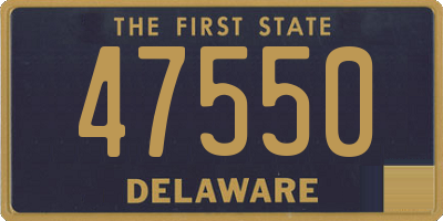 DE license plate 47550