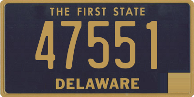 DE license plate 47551