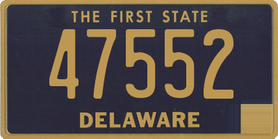 DE license plate 47552