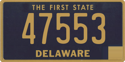 DE license plate 47553