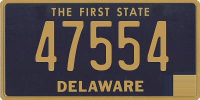 DE license plate 47554