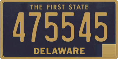 DE license plate 475545