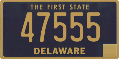 DE license plate 47555