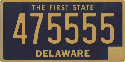 DE license plate 475555