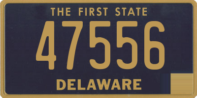 DE license plate 47556