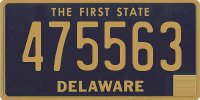 DE license plate 475563
