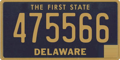 DE license plate 475566