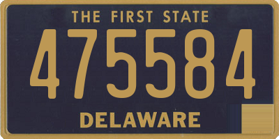 DE license plate 475584