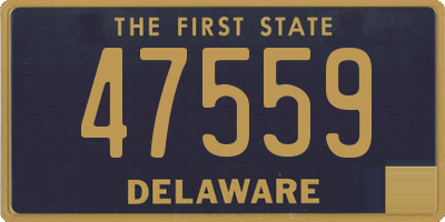 DE license plate 47559